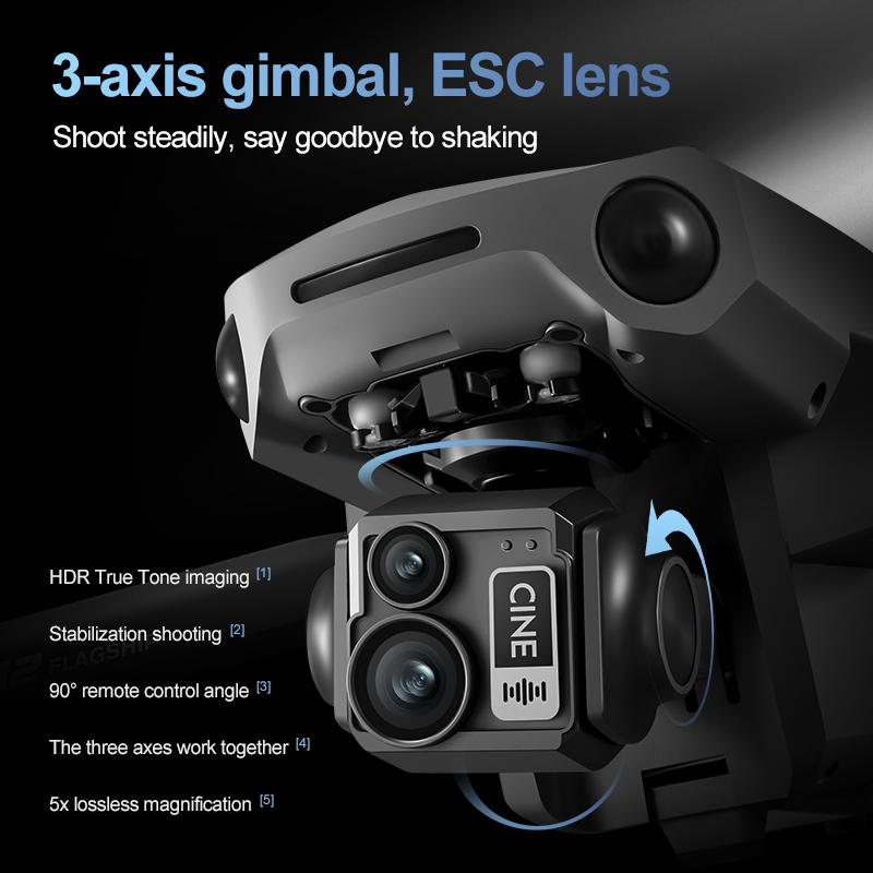 8K 3 Axis Gimbal Brushless 7.2 - Drone Gimbal Case recensie en prijs