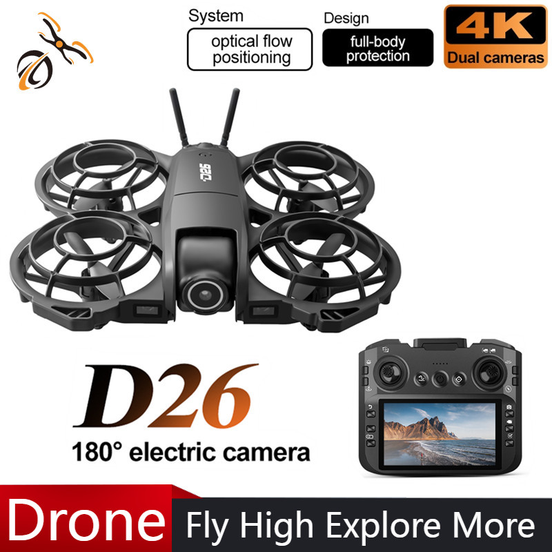 D26 Drone 4K Aerial HD 180° Ca - Drone Gimbal Brushless recensie en prijs