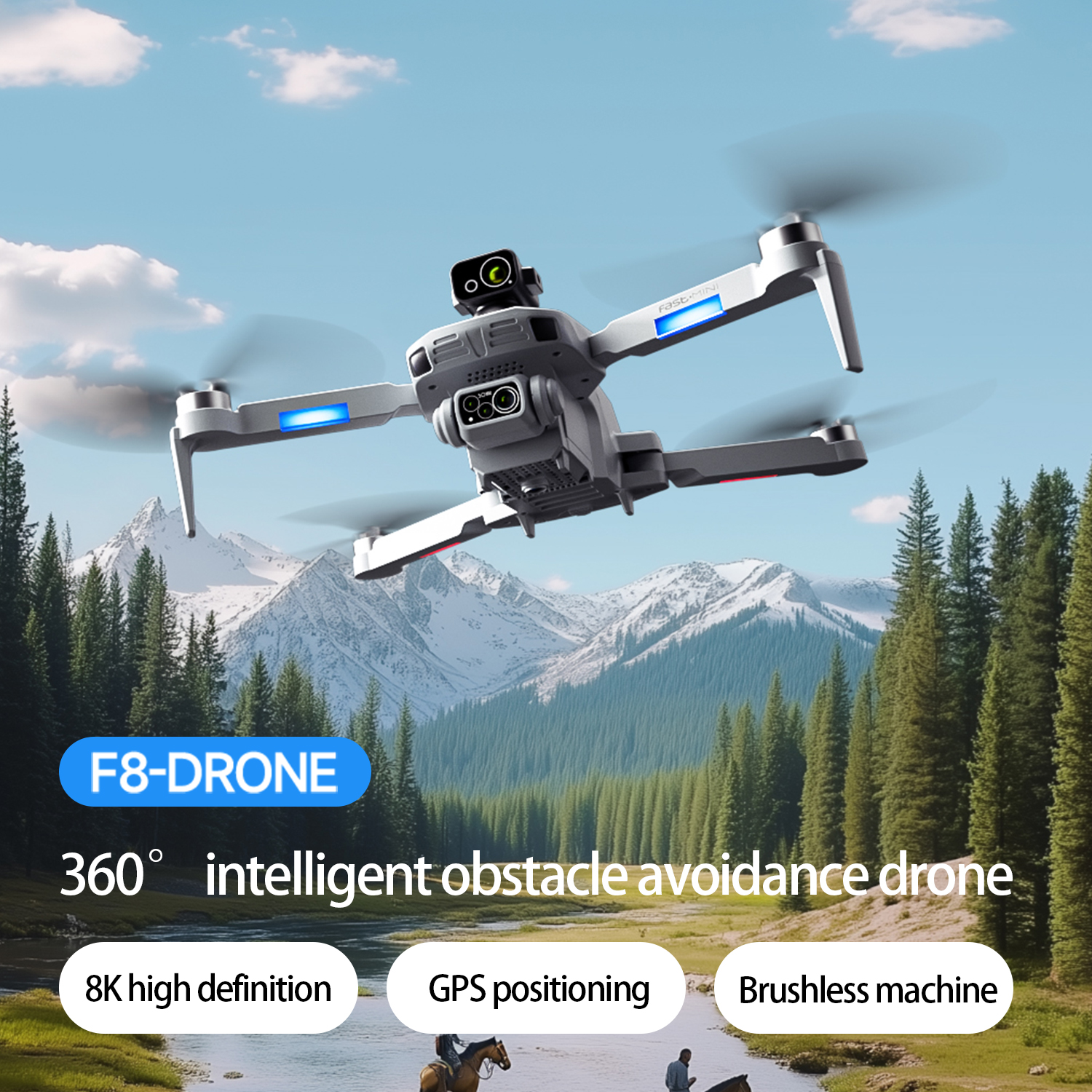 F8 MAX GPS Drone Professional  - Drone Gimbal Brushless recensie en prijs