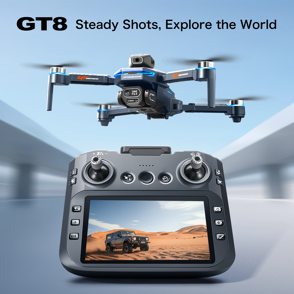 GT8 Obstacle Avoidance Aerial  - Drone Gimbal Brushless recensie en prijs